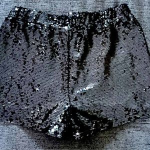 Sincerely Jules black sequin shorts.